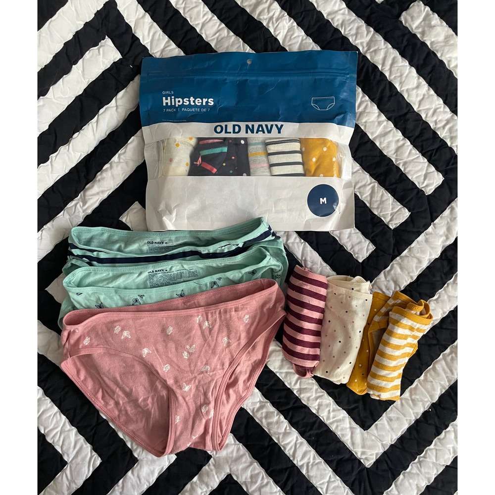 Girls Medium Hipster/Bikini Underwear •NWT• Polka Dots, Stripes & Butterflies